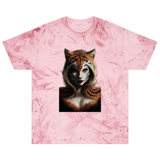 Fierce Jungle Tiger Spirit Fantasy Artwork Blast T Shirts