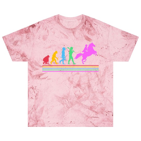 Retro Equestrian Riding Horse Racing Evolution Blast T Shirts