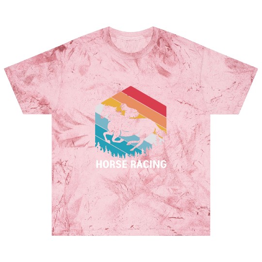 Retro Equestrian Riding Jockey Horse Racing Blast T Shirts
