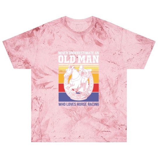 Equestrian Horse An Old Man Who Loves Horse Racing Blast T Shirts