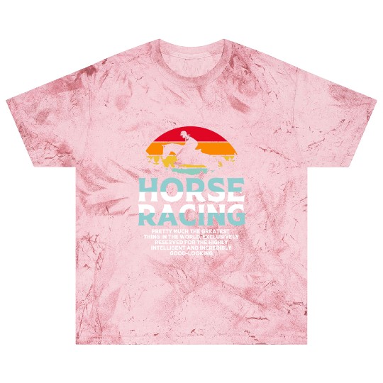 Retro Sunset Horse Racing Equestrian Horse Show Blast T Shirts
