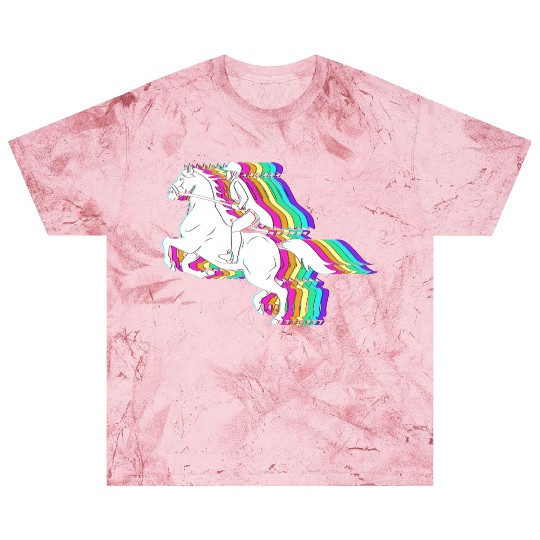 Colorful Horse Equestrian Jockey Horse Racing Blast T Shirts