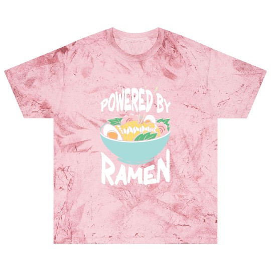 Powered By Ramen Anime Japanese Soup Cup Noodle Blast T Shirts
