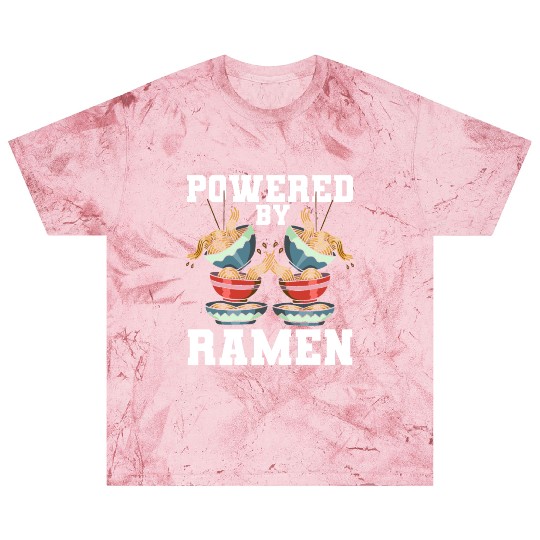 Powered By Ramen Anime Japanese Soup Cup Noodle Blast T Shirts