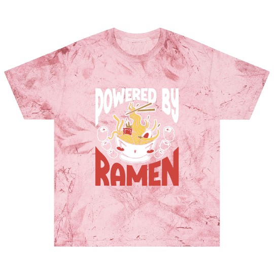 Powered By Ramen Anime Japanese Soup Cup Noodle Blast T Shirts