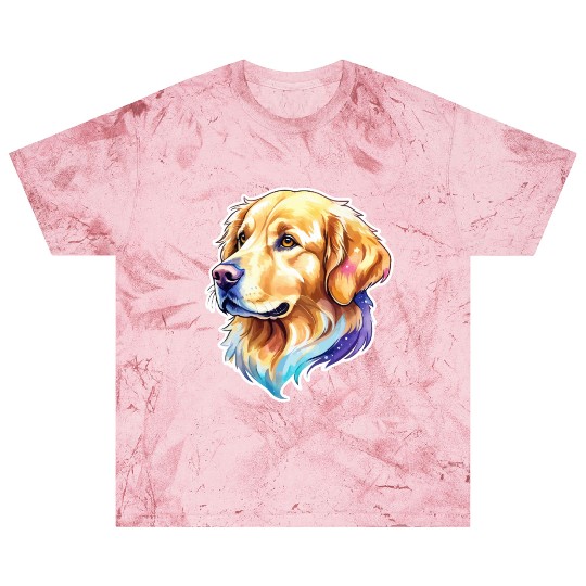 Golden Retriever Watercolor Blast T Shirts