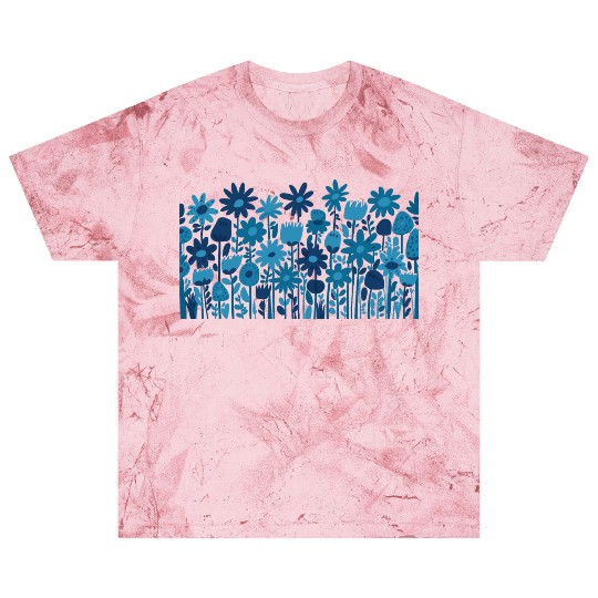 Blue Wildflowers Blast T Shirts