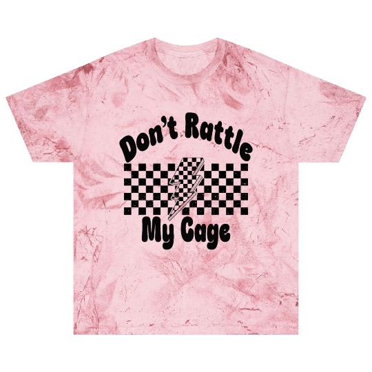 Don't Rattle My Cage, Lightning Bolt, Checkerboard Blast T Shirts