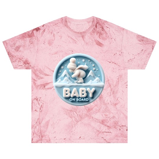 Baby on Board Skateboard Announcement Blast T Shirts