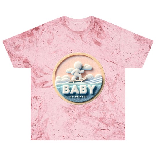 Baby on Board Skateboard Announcement Blast T Shirts