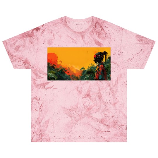 Digital Warrior: Tropical Twilight Blast T Shirts