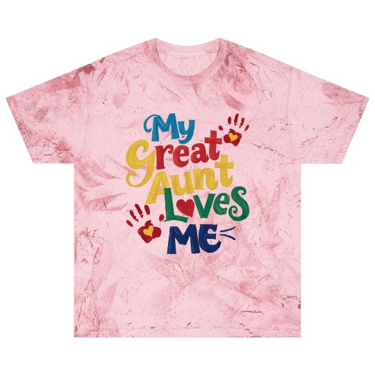 Handprint My Great Aunt Loves Me Blast T Shirts