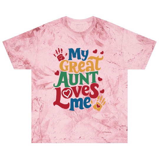 Handprint My Great Aunt Loves Me Blast T Shirts