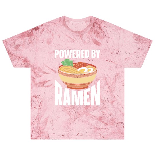 Powered By Ramen Anime Japanese Soup Cup Noodle Blast T Shirts