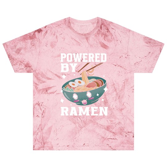 Powered By Ramen Anime Japanese Soup Cup Noodle Blast T Shirts