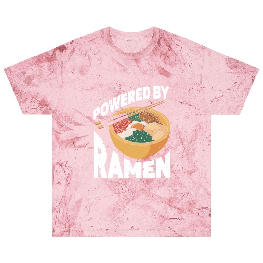 Powered By Ramen Anime Japanese Soup Cup Noodle Blast T Shirts