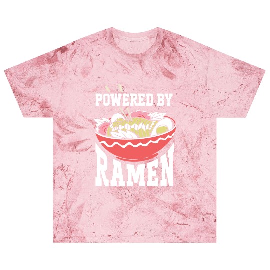 Powered By Ramen Anime Japanese Soup Cup Noodle Blast T Shirts