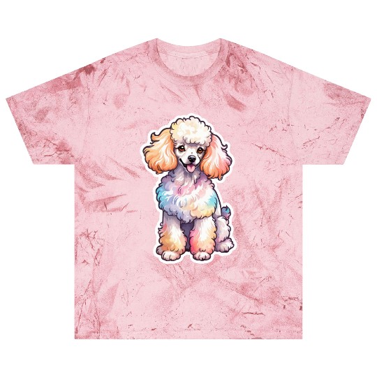 Poodle Watercolor Blast T Shirts