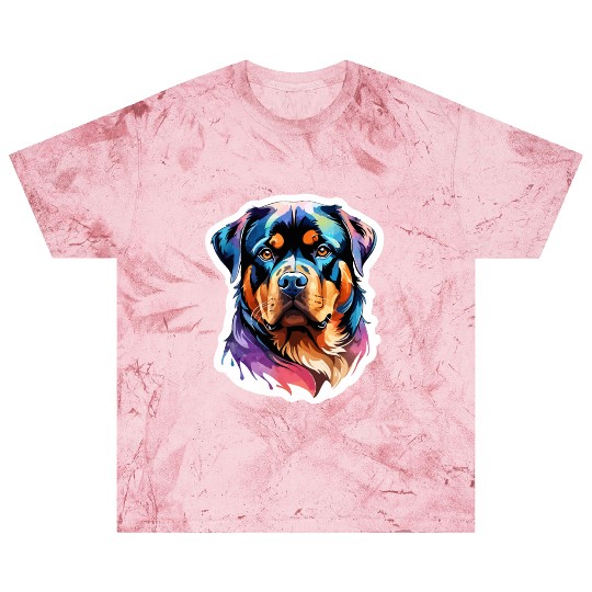 Rottweiler Watercolor Blast T Shirts