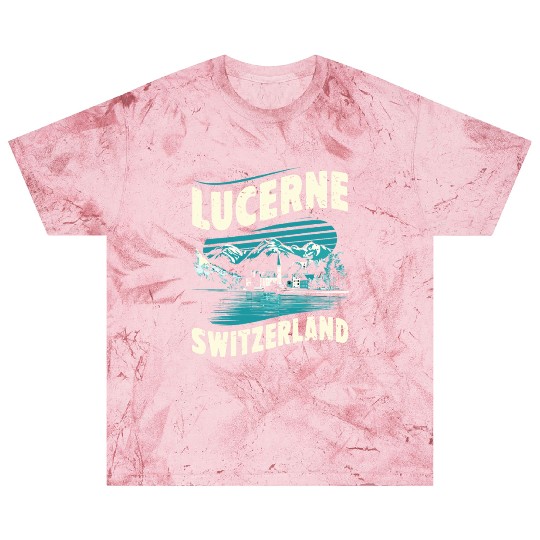 Lucerne Switzerland Souvenir Scenic Mountains Blast T Shirts
