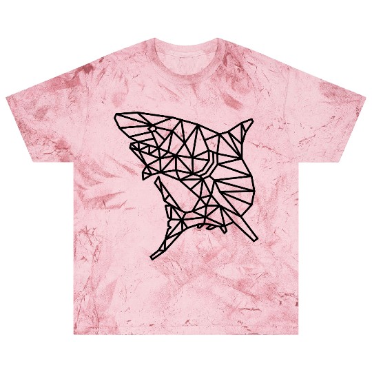 Jaws of Style: Geometric Shark Fashion Blast T Shirts