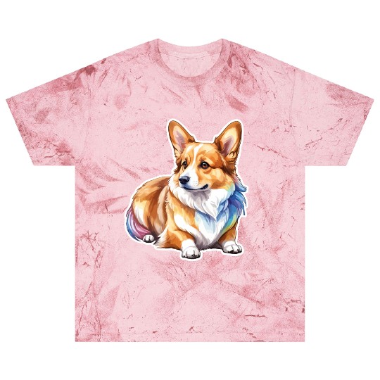 Pembroke Welsh Corgi Watercolor Blast T Shirts