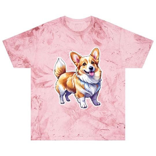 Pembroke Welsh Corgi Watercolor Blast T Shirts