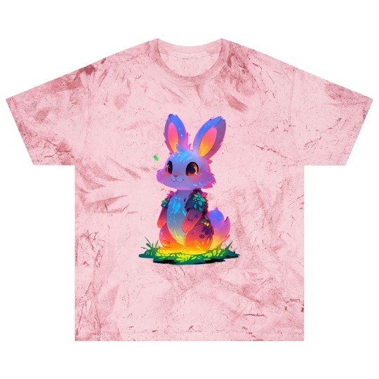 Neon Night Bunny Blast T Shirts