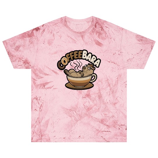Coffeebara Capybara Coffedrinker Blast T Shirts