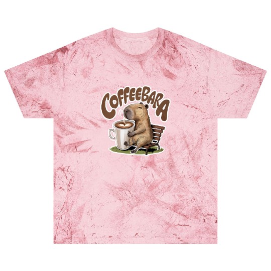 Coffeebara Capybara Coffedrinker Blast T Shirts