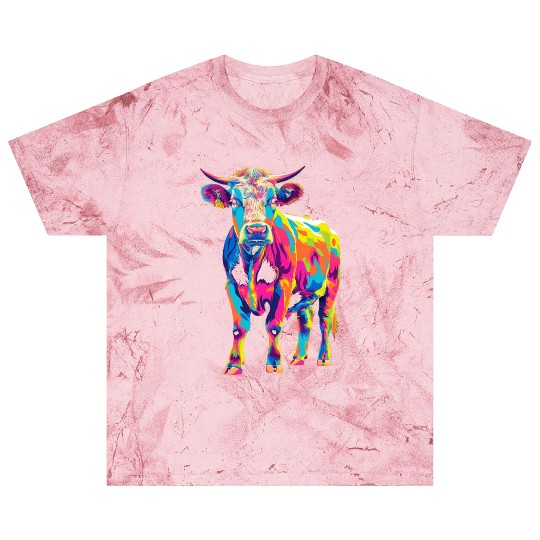 Hereford Cattle Farmer Popart Blast T Shirts
