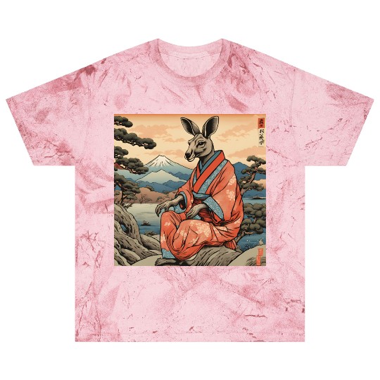 Retro Kangaroo Prank Design Blast T Shirts