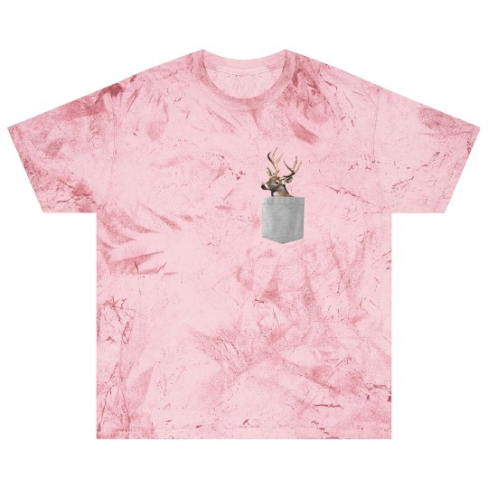 Deer In Your Pocket Blast T Shirts - Funny Peeking Deer