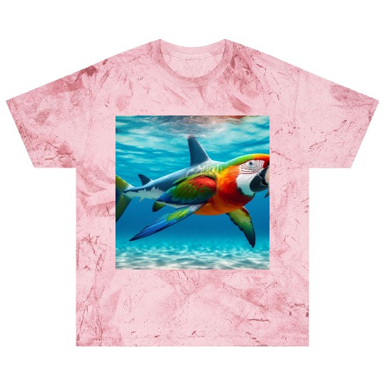 The great white shark-parrot Blast T Shirts