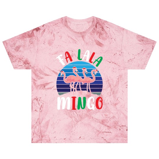 Candy Cane Flamingoes Fa La La Mingo Flamingo Blast T Shirts