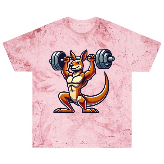 Kangaroo barbell gym fitness workout training Blast T Shirts