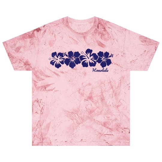 Honolulu Hawaii Hibiscus Flower Vacation Souvenir Blast T Shirts