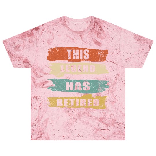This Legend Has Retired Vintage Retirement Text Blast T Shirts