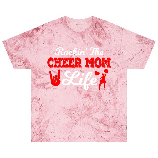 Rockin Cheer Mom Life Cheerleading Mother's Day Blast T Shirts