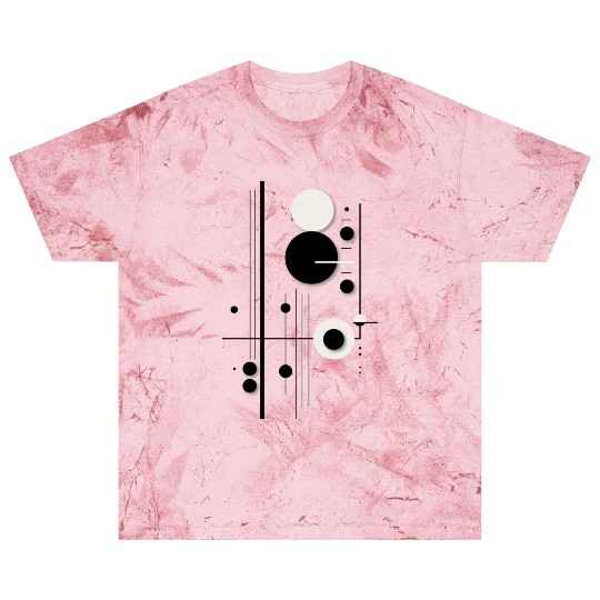 Minimalist Geometric Circle Symphony Lines Blast T Shirts