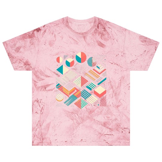 Retro Geometric Shapes 80s 90s Style 1 Blast T Shirts