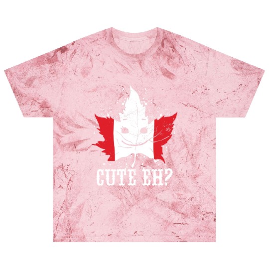 Cute Eh? Maple Leaf Canadian Flag Design Blast T Shirts