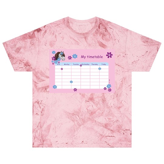 Timetable for Kids - Pony Flowers pink Blast T Shirts
