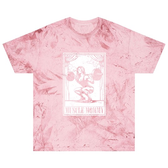 Tarot Cards Muscle Mommy Squatting Barbell Blast T Shirts