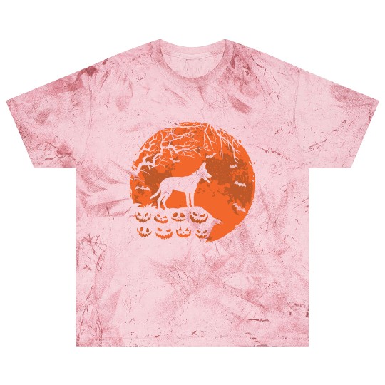 Belgian Malinois And Moon Halloween Dog Lover Gift Blast T Shirts