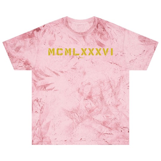 Roman numeral Year of birth Made in 1986 Blast T Shirts