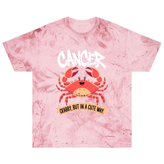 Crabby, But in a Cute Way Cancer Zodiac Sign Blast T Shirts
