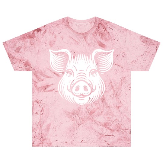 Pig face pigs vector farm animal path18 Blast T Shirts