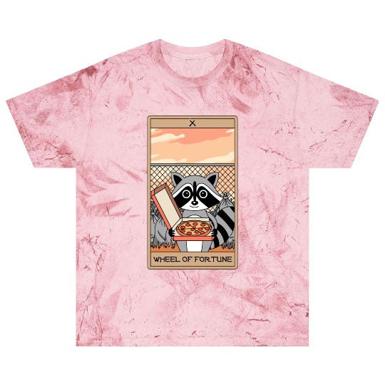 Wheel of Fortune Raccoons Tarot Card Blast T Shirts