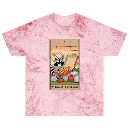 Wheel of Fortune Raccoons Tarot Card Blast T Shirts